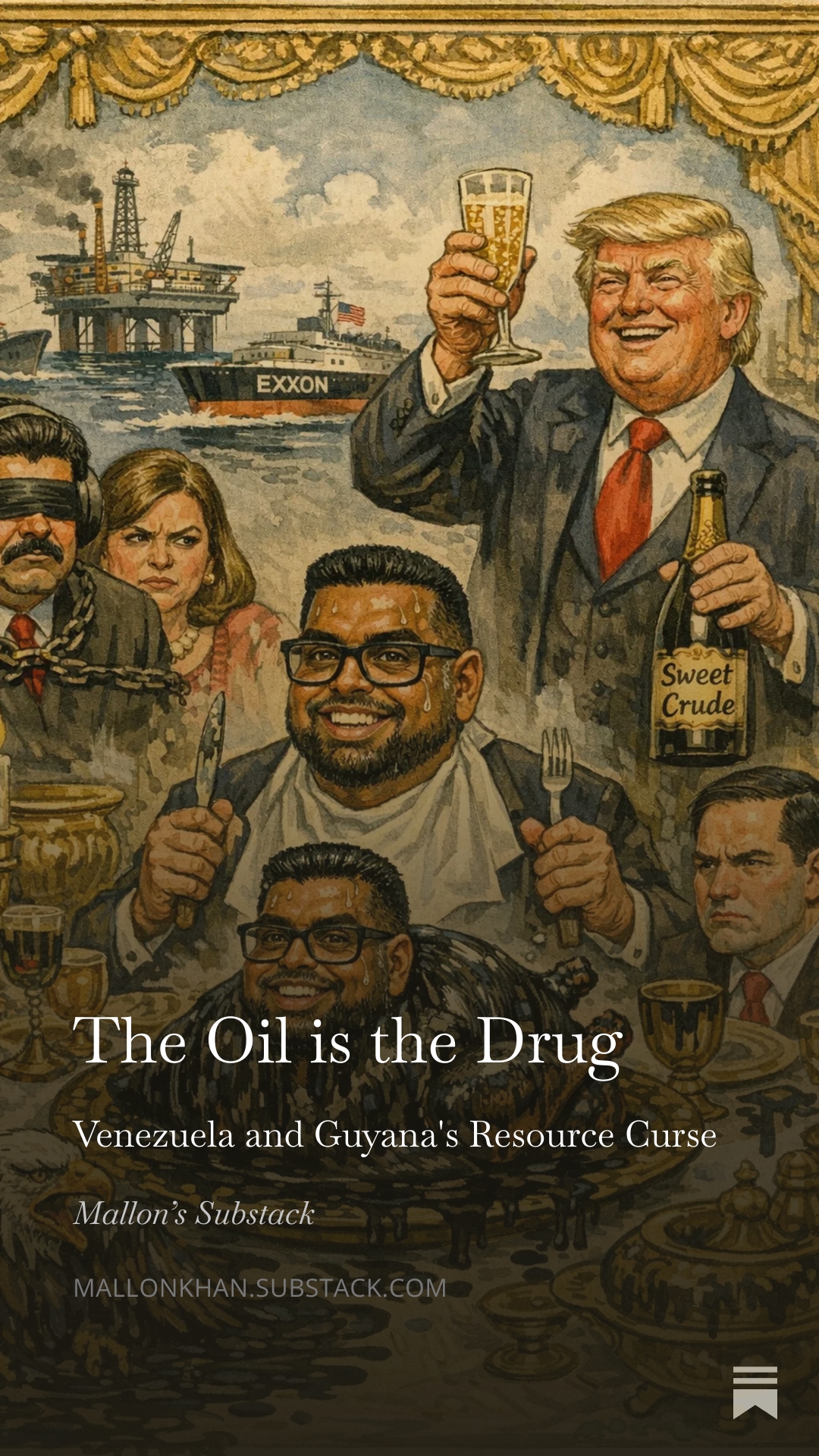 The Oil is the Drug essay artwork